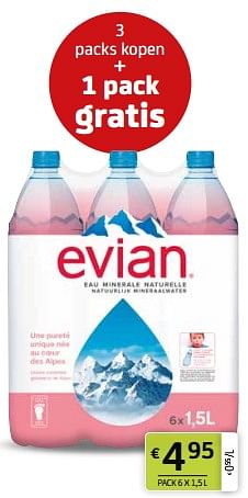 Promoties Evian - Evian - Geldig van 29/07/2022 tot 11/08/2022 bij BelBev