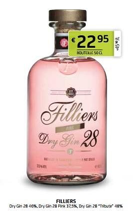 Promotions Filliers dry gin 28 pink - Filliers - Valide de 29/07/2022 à 11/08/2022 chez BelBev