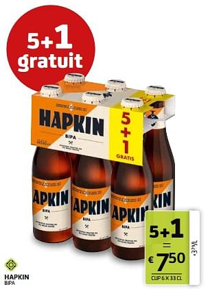 Promoties Hapkin bipa - Hapkin - Geldig van 29/07/2022 tot 11/08/2022 bij BelBev