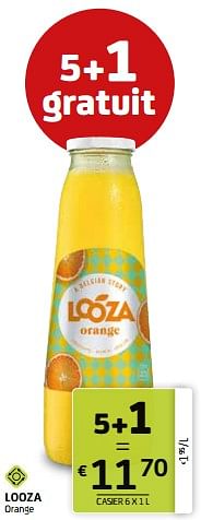 Promotions Looza orange - Looza - Valide de 29/07/2022 à 11/08/2022 chez BelBev