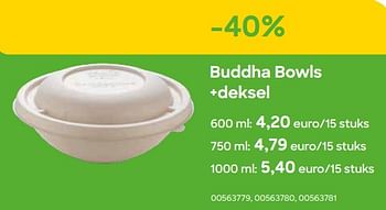 Promoties Buddha bowls +deksel - Huismerk - Ava - Geldig van 01/08/2022 tot 30/09/2022 bij Ava