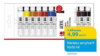 Promotions Marabu acrylverf - Marabu - Valide de 01/08/2022 à 30/09/2022 chez Ava