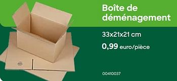 Promoties Boîte de déménagement - Huismerk - Ava - Geldig van 01/08/2022 tot 30/09/2022 bij Ava