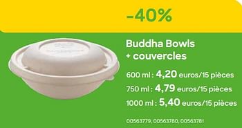 Promoties Buddha bowls + couvercles - Huismerk - Ava - Geldig van 01/08/2022 tot 30/09/2022 bij Ava
