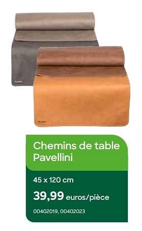 Promoties Chemins de table pavellini - Pavellini - Geldig van 01/08/2022 tot 30/09/2022 bij Ava