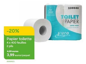 Promotions Papier toilette - Produit Maison - Ava - Valide de 01/08/2022 à 30/09/2022 chez Ava