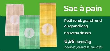 Promotions Sac à pain - Produit Maison - Ava - Valide de 01/08/2022 à 30/09/2022 chez Ava