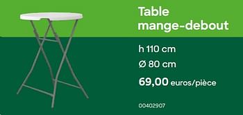 Promoties Table mange-debout - Huismerk - Ava - Geldig van 01/08/2022 tot 30/09/2022 bij Ava