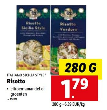 Promoties Risotto - Italiamo - Geldig van 01/08/2022 tot 06/08/2022 bij Lidl
