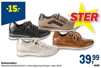 Promoties Damessneakers - Huismerk - Makro - Geldig van 27/07/2022 tot 09/08/2022 bij Makro