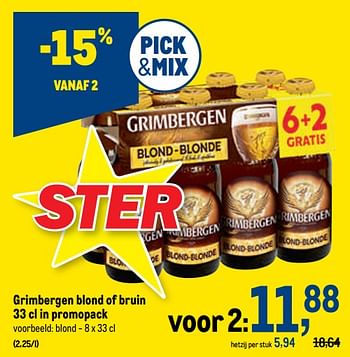 Promoties Grimbergen blond - Grimbergen - Geldig van 27/07/2022 tot 09/08/2022 bij Makro