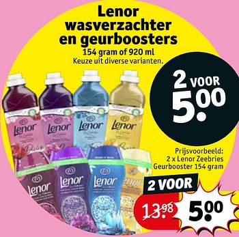 Promoties Lenor zeebries geurbooster - Lenor - Geldig van 26/07/2022 tot 07/08/2022 bij Kruidvat