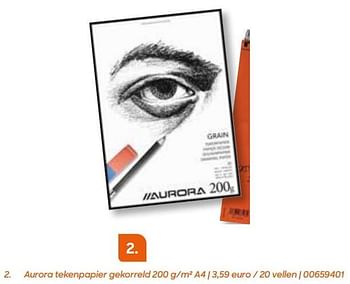 Promotions Aurora tekenpapier gekorreld a4 - Aurora - Valide de 26/07/2022 à 27/09/2022 chez Ava