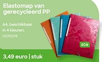 Elastomap van gerecycleerd pp-Huismerk - Ava