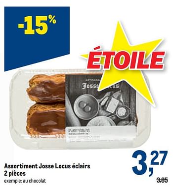 Promotions Josse locus éclairs chocolat - Josse Locus - Valide de 27/07/2022 à 09/08/2022 chez Makro