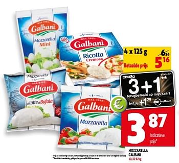 Promoties Mozzarella galbani - Galbani - Geldig van 27/07/2022 tot 02/08/2022 bij Match