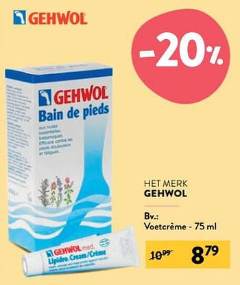 Promoties Voetcrème - Gehwol - Geldig van 27/07/2022 tot 09/08/2022 bij DI