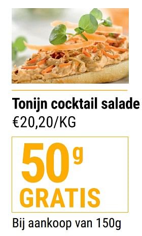 Promoties Tonijn cocktail salade - Huismerk - Budgetslager - Geldig van 27/07/2022 tot 02/08/2022 bij Budgetslager