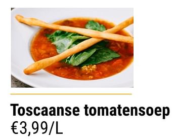 Promotions Toscaanse tomatensoep - Produit maison - Budgetslager - Valide de 27/07/2022 à 02/08/2022 chez Budgetslager