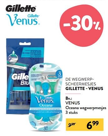 Promotions Venus oceana wegwerpmesjes - Gillette - Valide de 27/07/2022 à 09/08/2022 chez DI