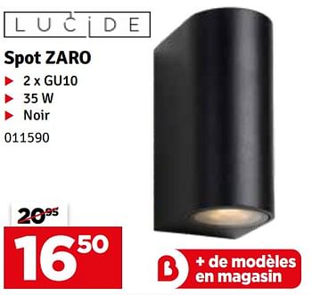 Promotions Spot zaro - Lucide - Valide de 26/07/2022 à 14/08/2022 chez Mr. Bricolage