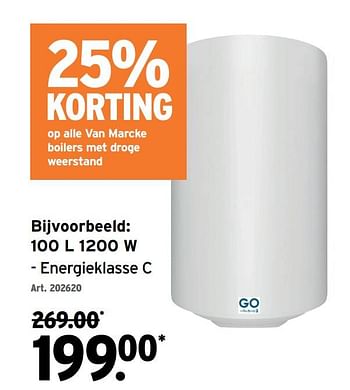 Promoties Van marcke boilers met droge weerstand - Van Marcke - Geldig van 27/07/2022 tot 30/08/2022 bij Gamma
