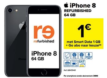 Promotions Apple iphone 8 refurbished 64 gb - Apple - Valide de 27/07/2022 à 05/09/2022 chez Carrefour