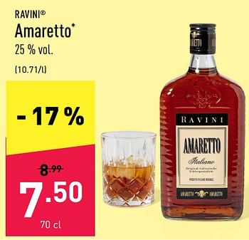 Promotions Amaretto - RAVINI - Valide de 01/08/2022 à 12/08/2022 chez Aldi
