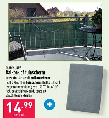Promoties Balkon- of tuinscherm - Garden line - Geldig van 03/08/2022 tot 12/08/2022 bij Aldi