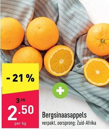 Promoties Bergsinaasappels - Huismerk - Aldi - Geldig van 01/08/2022 tot 06/08/2022 bij Aldi