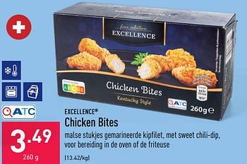 Promoties Chicken bites - Excellence - Geldig van 06/08/2022 tot 12/08/2022 bij Aldi