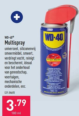 Promotions Multispray - WD-40 - Valide de 06/08/2022 à 12/08/2022 chez Aldi