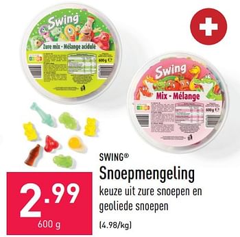 Promoties Snoepmengeling - SWING - Geldig van 05/08/2022 tot 12/08/2022 bij Aldi