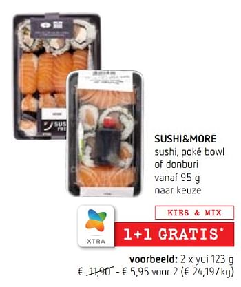 Promoties Sushi+more yui - Sushi&More - Geldig van 28/07/2022 tot 10/08/2022 bij Spar (Colruytgroup)