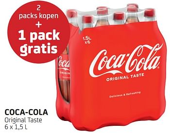 Promoties Coca-cola 2 packs kopen + 1 pack gratis - Coca Cola - Geldig van 12/08/2022 tot 25/08/2022 bij BelBev