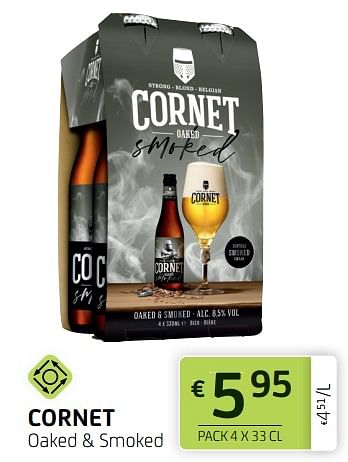 Promoties Cornet oaked + smoked - Cornet  - Geldig van 12/08/2022 tot 25/08/2022 bij BelBev
