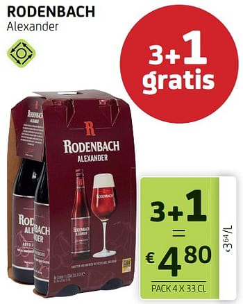 Promoties Rodenbach alexander - Rodenbach - Geldig van 12/08/2022 tot 25/08/2022 bij BelBev