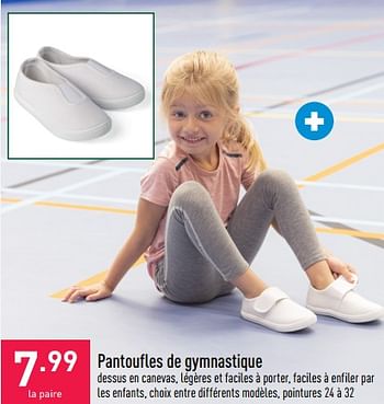 Promotions Pantoufles de gymnastique - Produit maison - Aldi - Valide de 03/08/2022 à 12/08/2022 chez Aldi