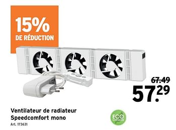 Promotions Ventilateur de radiateur speedcomfort mono - Speedcomfort - Valide de 27/07/2022 à 30/08/2022 chez Gamma