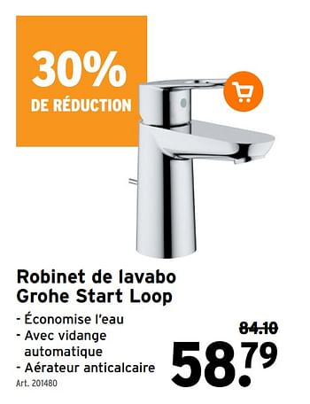Promotions Robinet de lavabo grohe start loop - Grohe - Valide de 27/07/2022 à 09/08/2022 chez Gamma