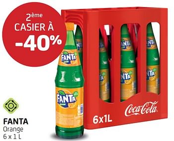 Promotions Fanta 2ème casier à -40% - Fanta - Valide de 12/08/2022 à 25/08/2022 chez BelBev