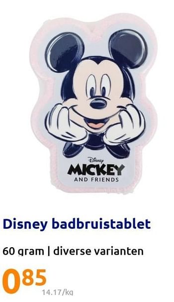 Promoties Disney badbruistablet - Disney - Geldig van 27/07/2022 tot 02/08/2022 bij Action