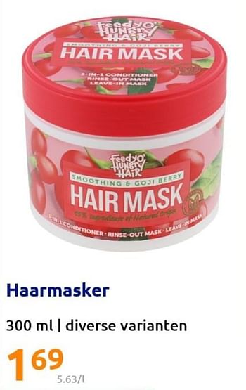 Promoties Haarmasker - Huismerk - Action - Geldig van 27/07/2022 tot 02/08/2022 bij Action