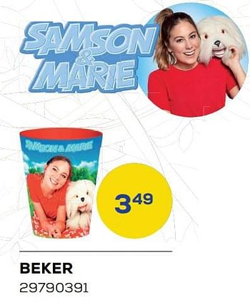 Promoties Beker - Samson & Marie - Geldig van 01/08/2022 tot 09/09/2022 bij Supra Bazar