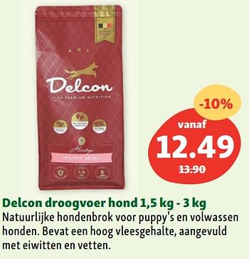 Promotions Delcon droogvoer hond - Delcon - Valide de 03/08/2022 à 10/08/2022 chez Maxi Zoo
