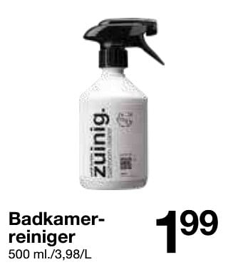 Promoties Badkamerreiniger - Huismerk - Zeeman  - Geldig van 30/07/2022 tot 05/08/2022 bij Zeeman