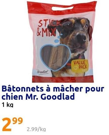 Promotions Bâtonnets à mâcher pour chien mr. goodlad - Mr. Goodlad - Valide de 27/07/2022 à 02/08/2022 chez Action