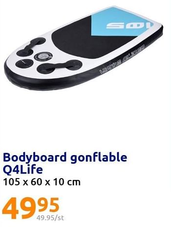 Promotions Bodyboard gonflable q4life - Q4Life - Valide de 27/07/2022 à 02/08/2022 chez Action