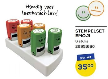 Promoties Stempelset emoji - Huismerk - Supra Bazar - Geldig van 01/08/2022 tot 09/09/2022 bij Supra Bazar