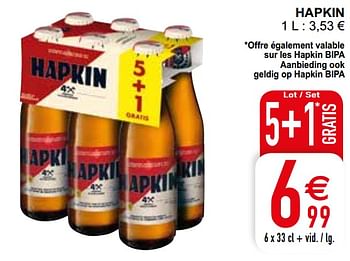 Promoties Hapkin - Hapkin - Geldig van 02/08/2022 tot 08/08/2022 bij Cora